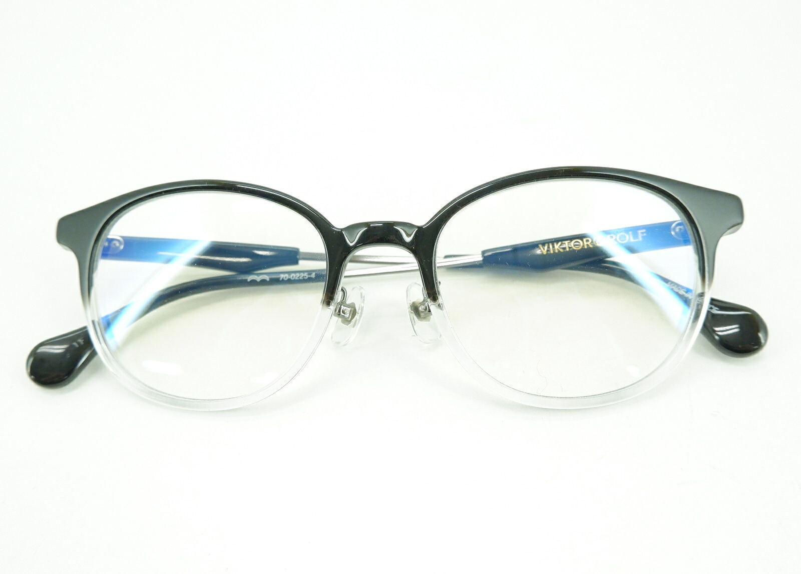 VIKTOR&ROLF 眼鏡 ヴィクター＆ロルフ メガネ フレーム 伊達メガネ ブラック×クリア 70-0225-4