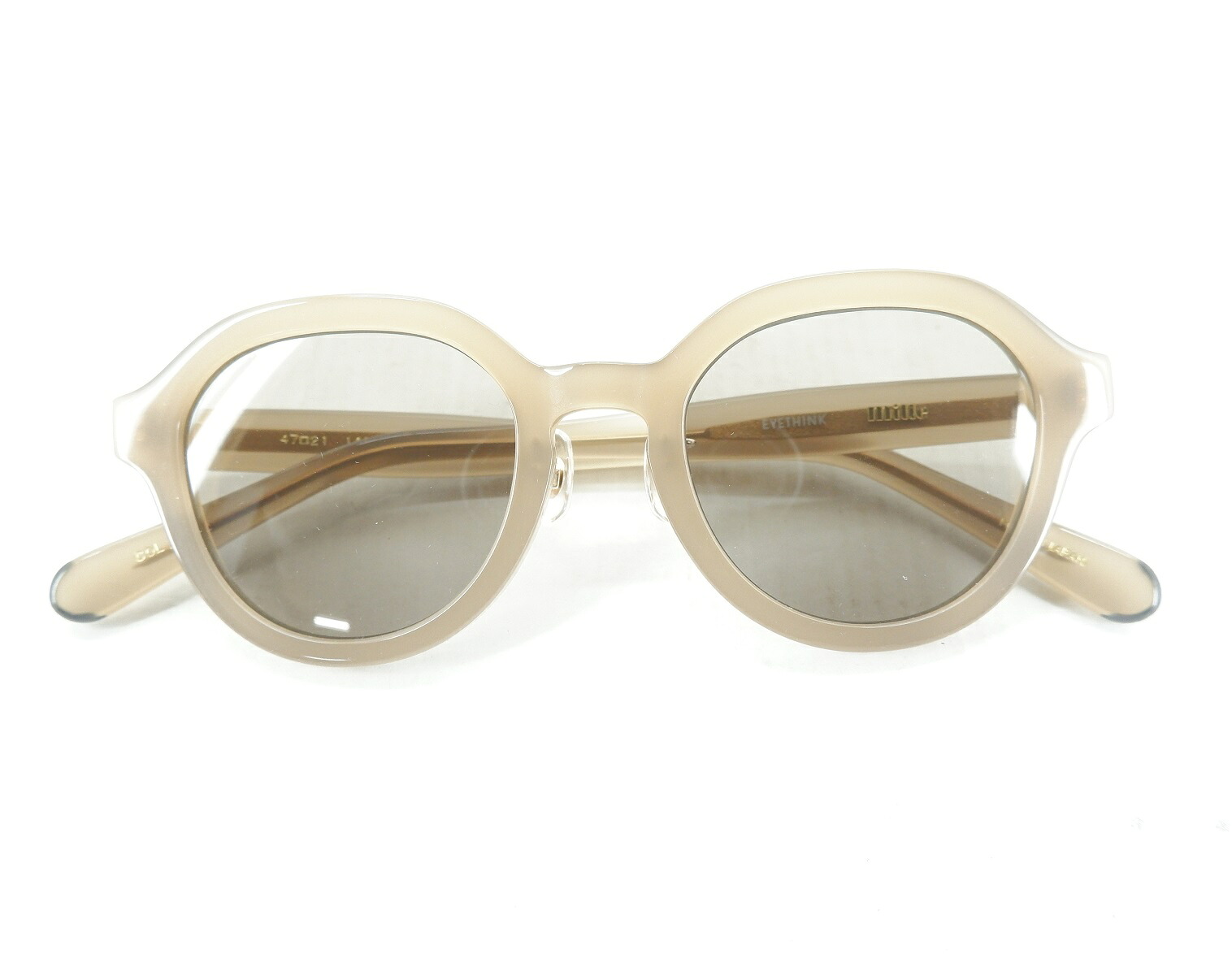 EDIT. FOR LULU &times; EYETHINK &times; mille LUCIA SUNGLASSES エディット フォー ルル アイシンク ミル 別注 サングラス 眼鏡 メガネ フレーム ブラウン 145 Made in Japan｜浪漫遊　店 10,800円