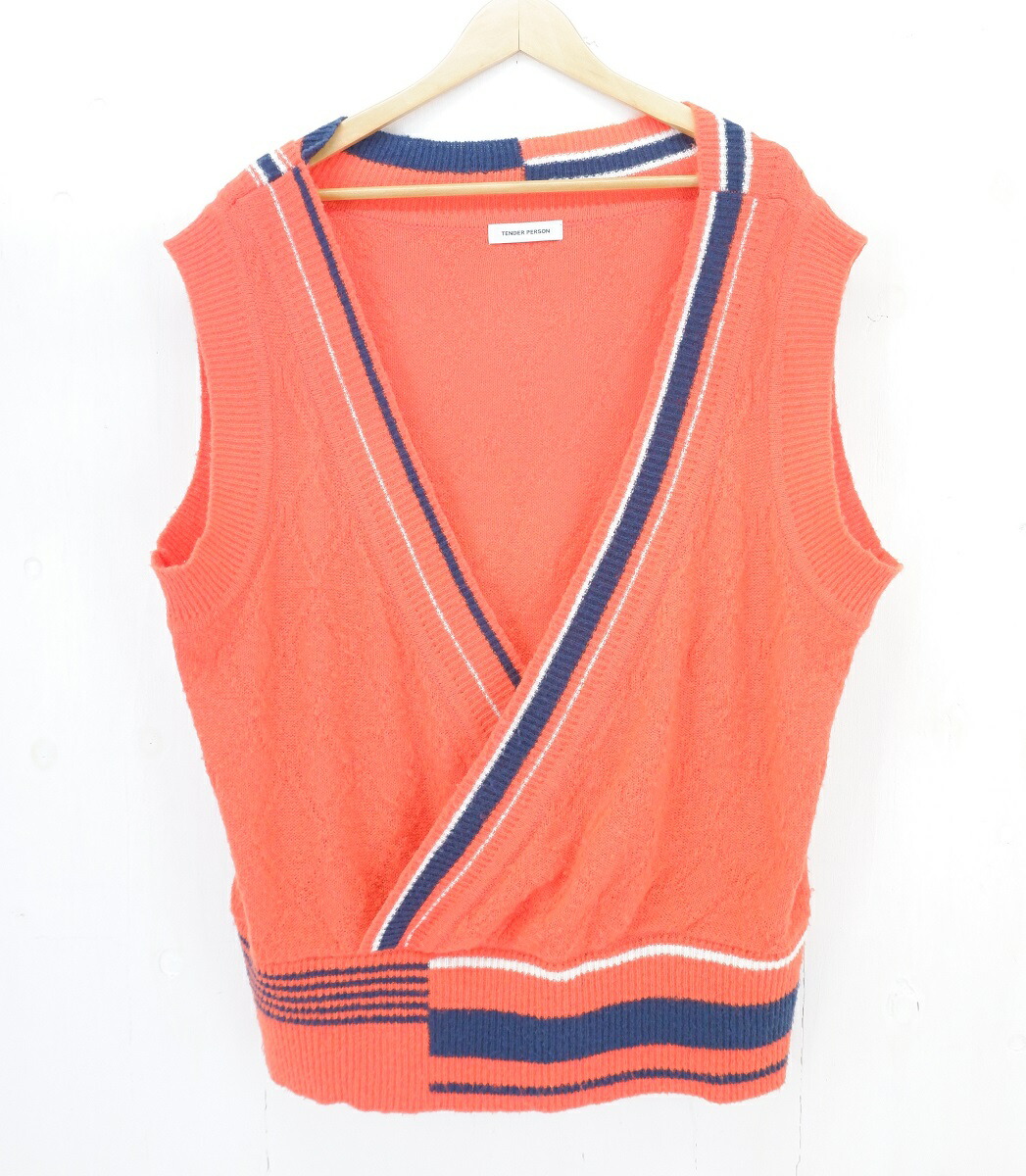 TENDER PERSON テンダーパーソン CROSS KNIT VEST TENDER PERSON(テンダー パーソン)/Cross Knit Vest(クロス