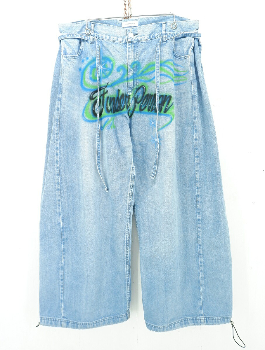 TENDER PERSON DENIM BAGGY PANTS size:3 テンダーパーソン デニム バギーパンツ デニムパンツ ジーンズ インディゴ NL-PT-4206 Made in Japan