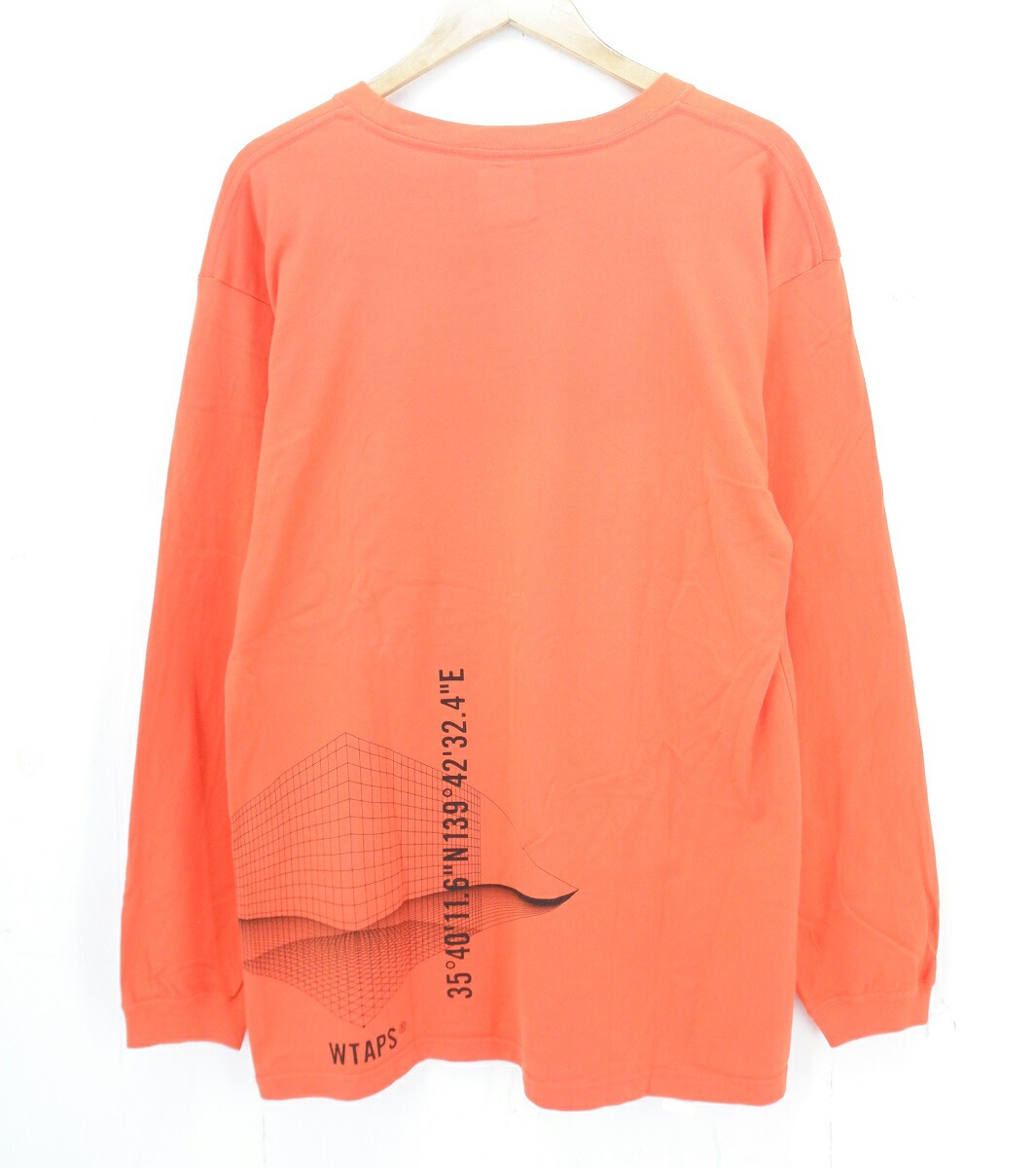 WTAPS x VANS OFF THE WALL ロンT オレンジ Sサイズ WTAPS × VANS クロスボーン ロゴ プリント ロンT オレンジ 02