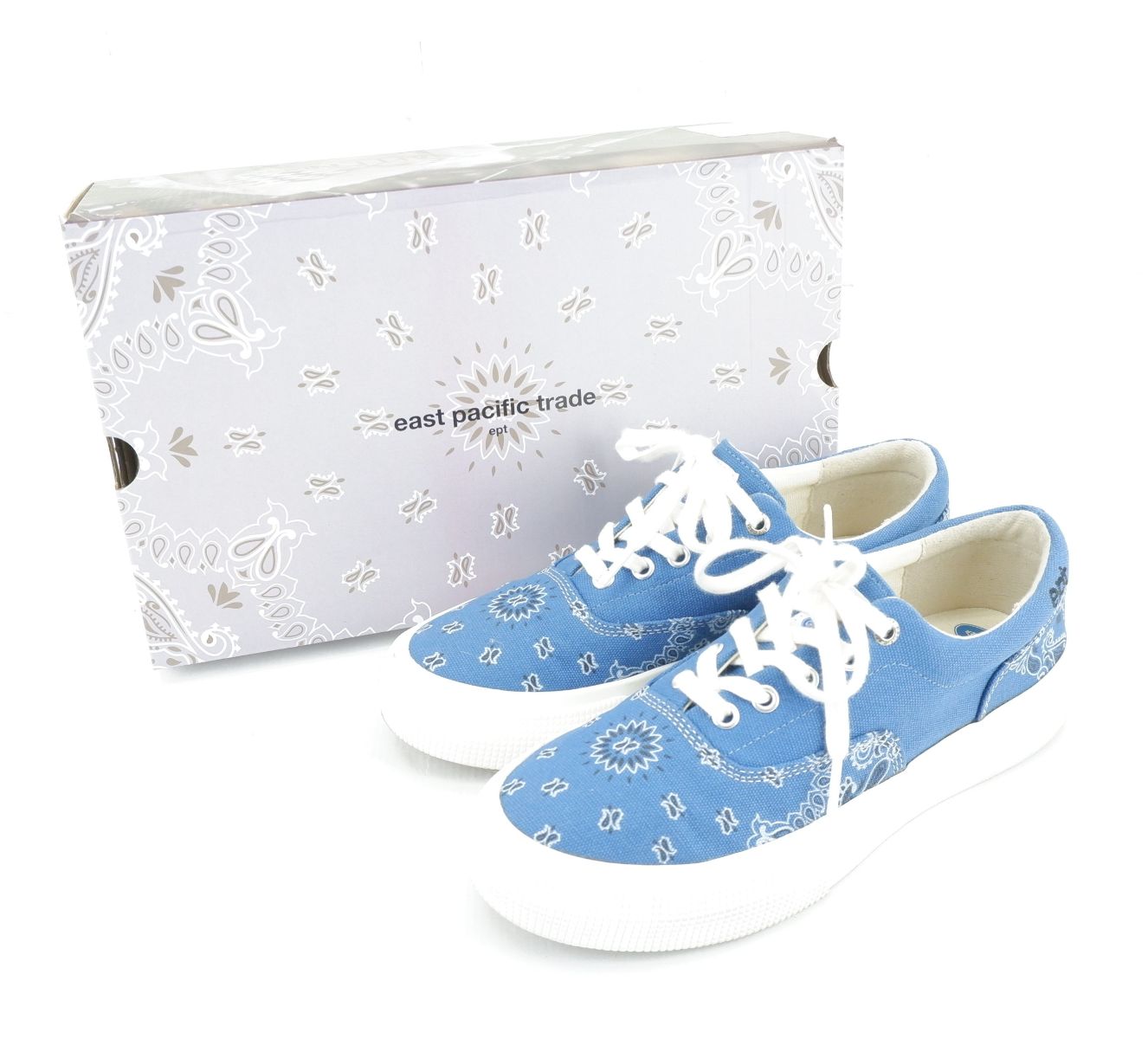 CHALLENGER × ept 24AW BANDANA SNEAKERS size：26cm チャレンジャー イーピーティー コラボ バンダナ柄 ローカット スニーカー シューズ 靴 ブルー CLG-TS024-032