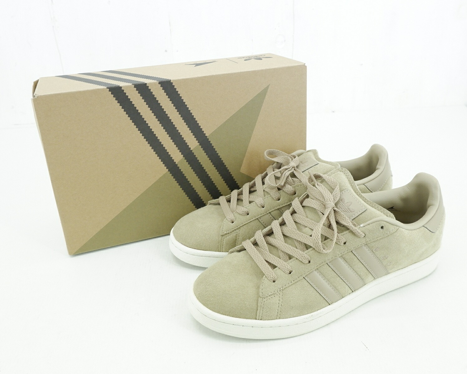 adidas × DESCENDANT CAMPUS DCDT size：26.5cm アディダス ディセンダント コラボ ローカット スニーカー シューズ 靴 ベージュ HQ8874