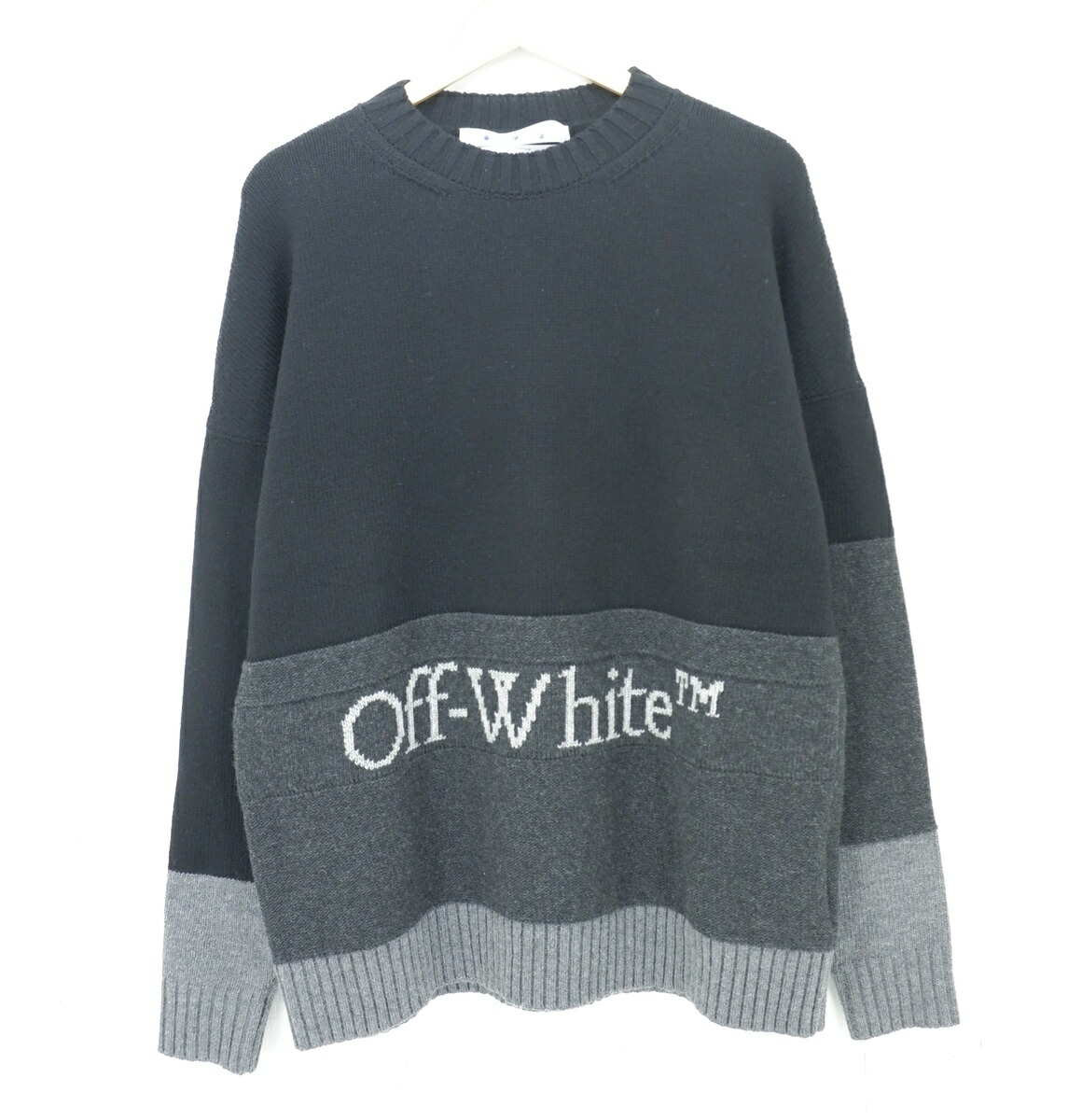 OFF-WHITE ロコフリントニットフティ OMHA156F22KNI001 1045 OFF-WHITE ロコフリントニットフティ OMHA156F22KNI001 1045
