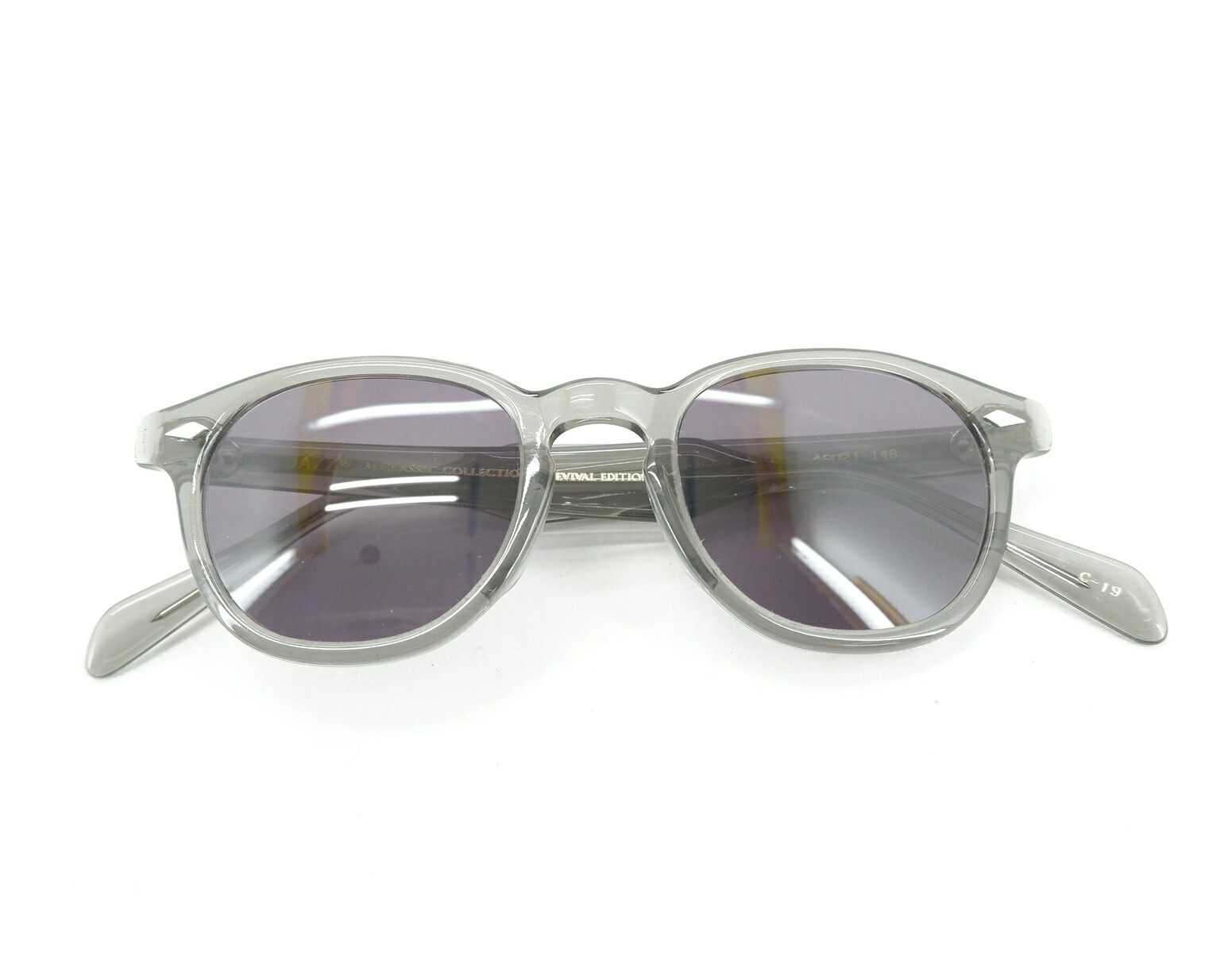 BJ CLASSIC COLLECTION JAZZ SUNGLASSES ビージェイ クラシックコレクション サングラス 眼鏡 メガネ フレーム クリアブラック Made in Japan