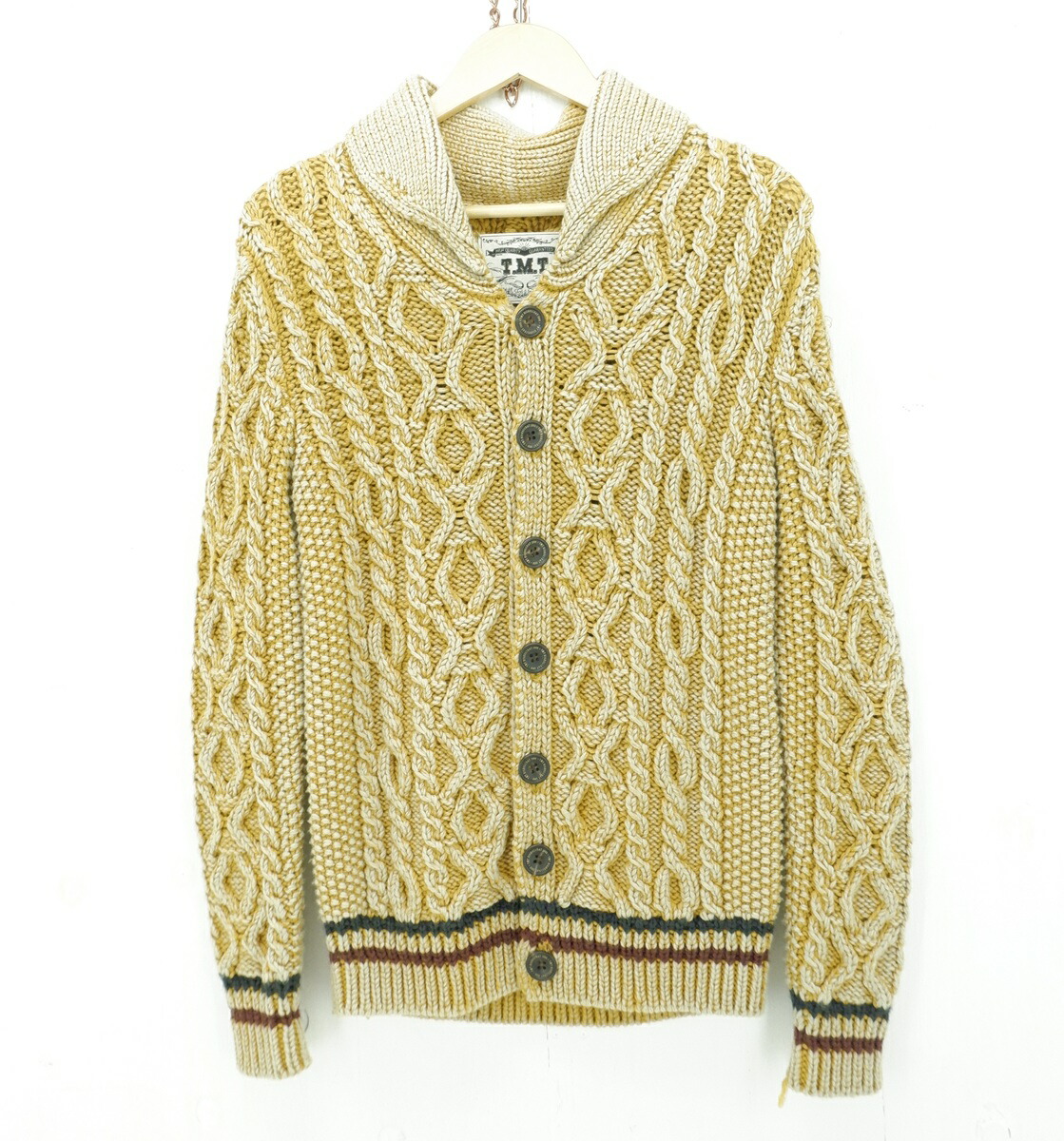 楽天市場】ティー・TTT_MSW 22SS Knit Cardigan Docking Shirt 状態SS