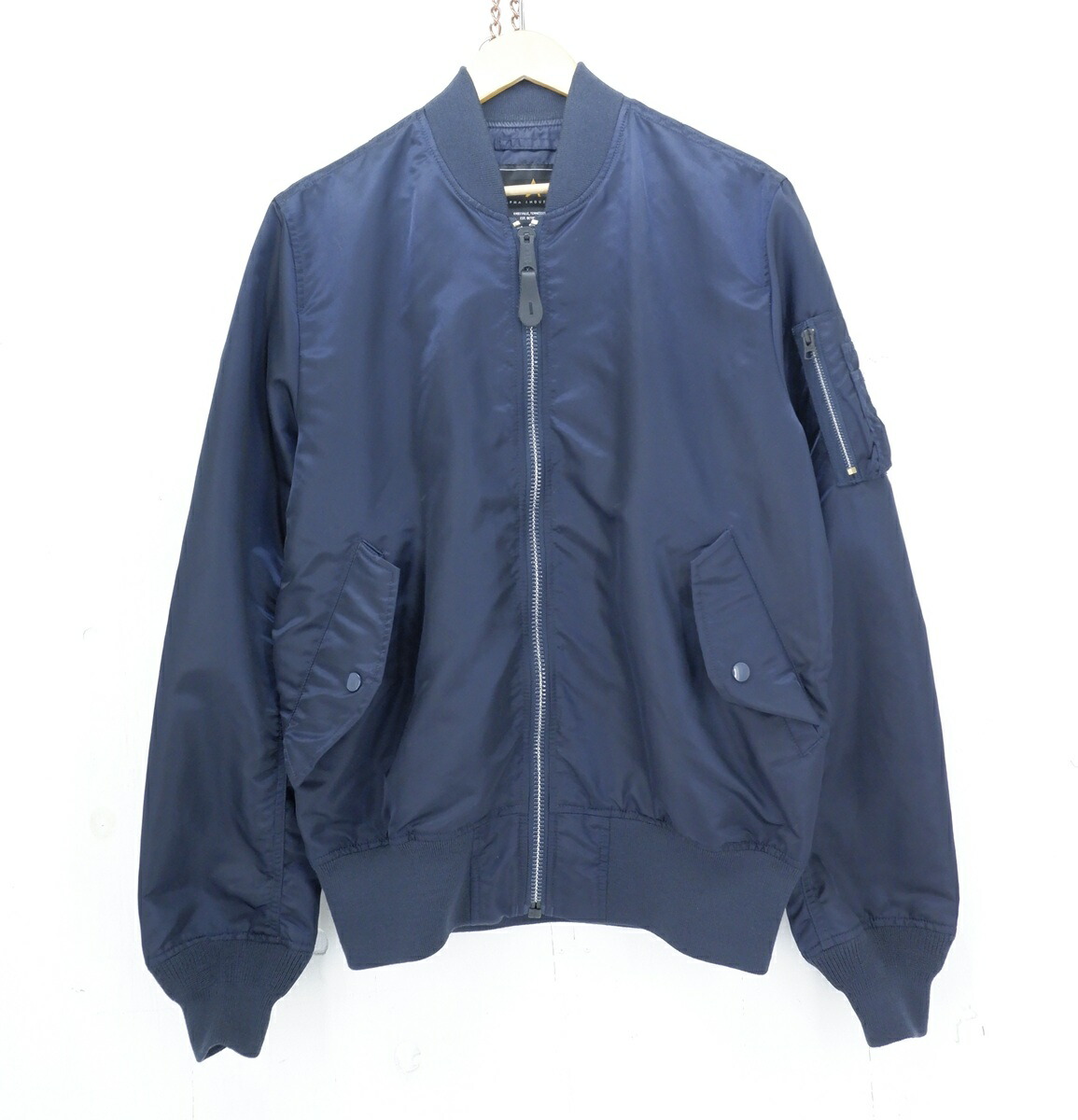 アルファインダストリーズ　USA製　L-2Bフライトジャケット　L ネイビー ALPHA INDUSTRIES Type L-2B FLYING JACKET [Dead Stock