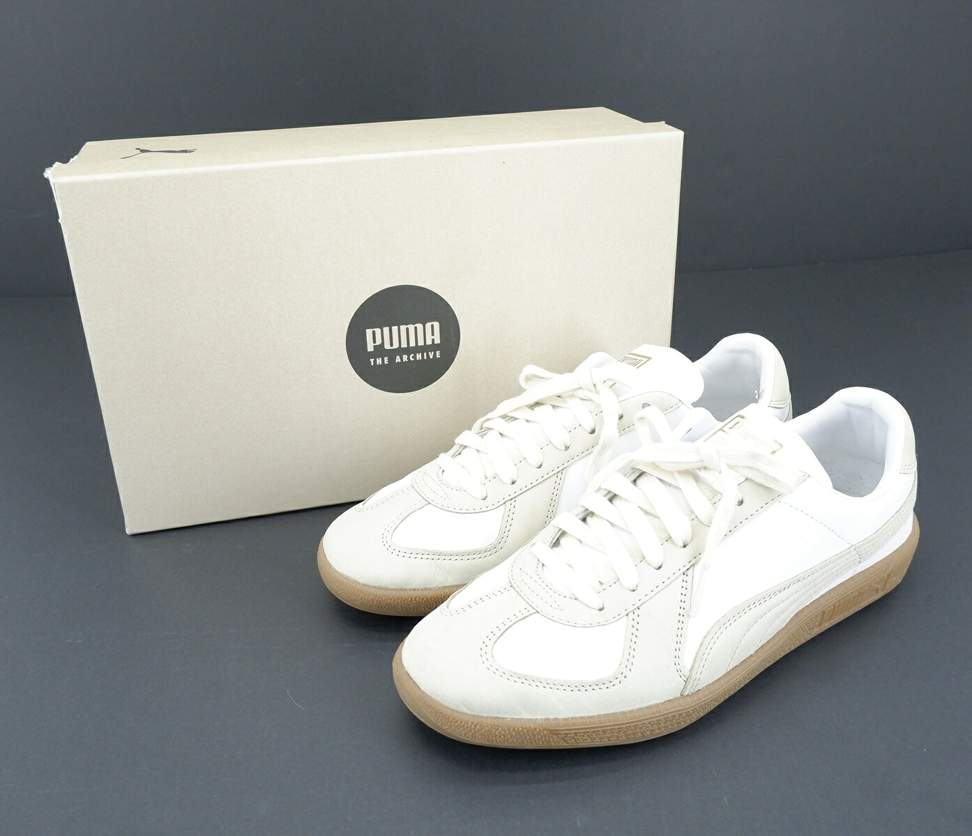 PUMA ARMY TRAINER BILLYS size：27珊 ピューマ 正規陸軍 調教師 ビリーズ 置き目はね除ける スニーカー シューズ 靴 白いこと 390691-01