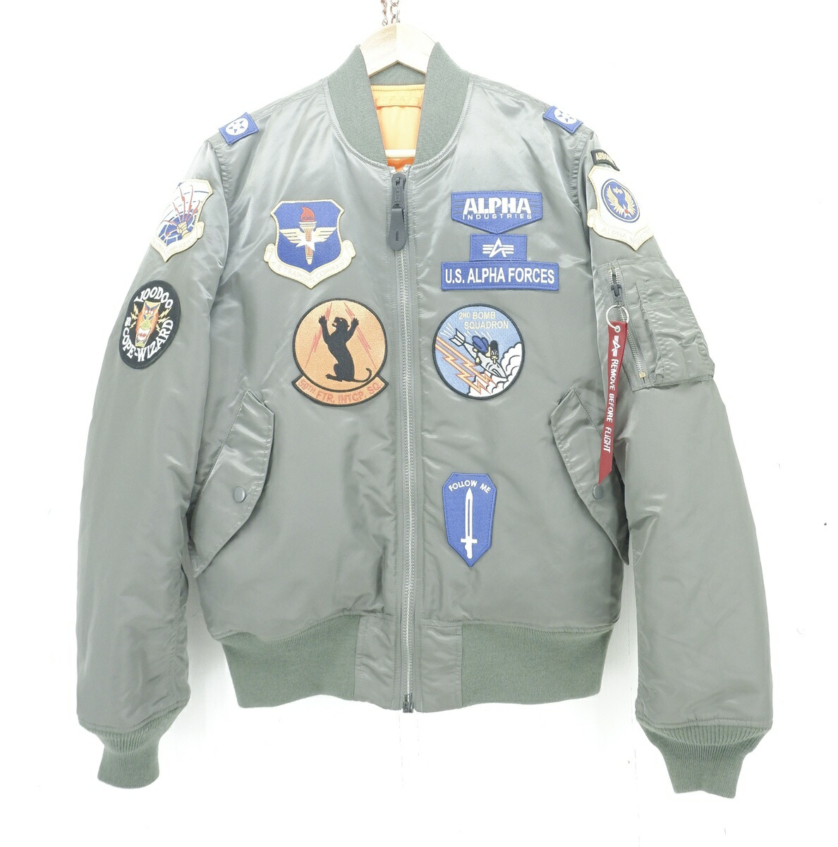 楽天市場】ALPHA INDUSTRIES MA-1 REVERSIBLE FLIGHT JACKET size：L