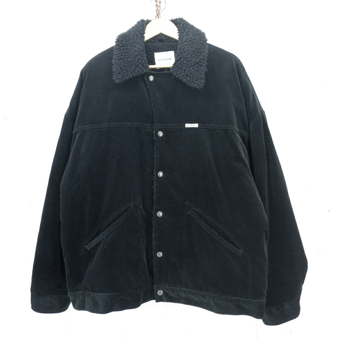 COOTIE PRODUCTIONS 24AW CORDUROY CATTLEMAN JACKET size：L クーティープロダクションズ コーデュロイキャトルマンジャケット ボア アウター ブラック CTE-24A209 Made in Japan