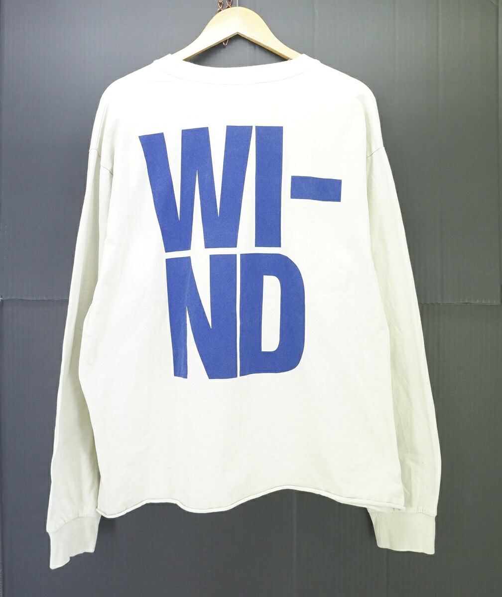 WIND AND SEA 25SS L/S LOGO Tee size：L ウィンダンシー ロゴ プリント 長袖Tシャツ ロンT サックスホワイト WDS-O-CLC-25-Q3-CS-02