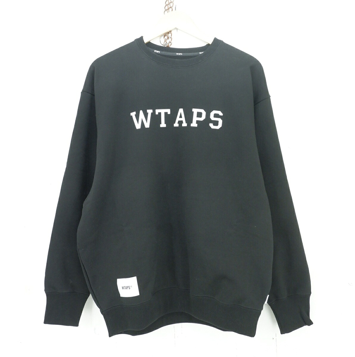 【割り引きしました】WTAPS 25SS ACADEMY SWEATER size：L ダブルタップス 翰林院 ロゴタイプ 刷り上げる 汗水 調教師 黒いこと 251ATDT-CSM03 Made インチ Japan