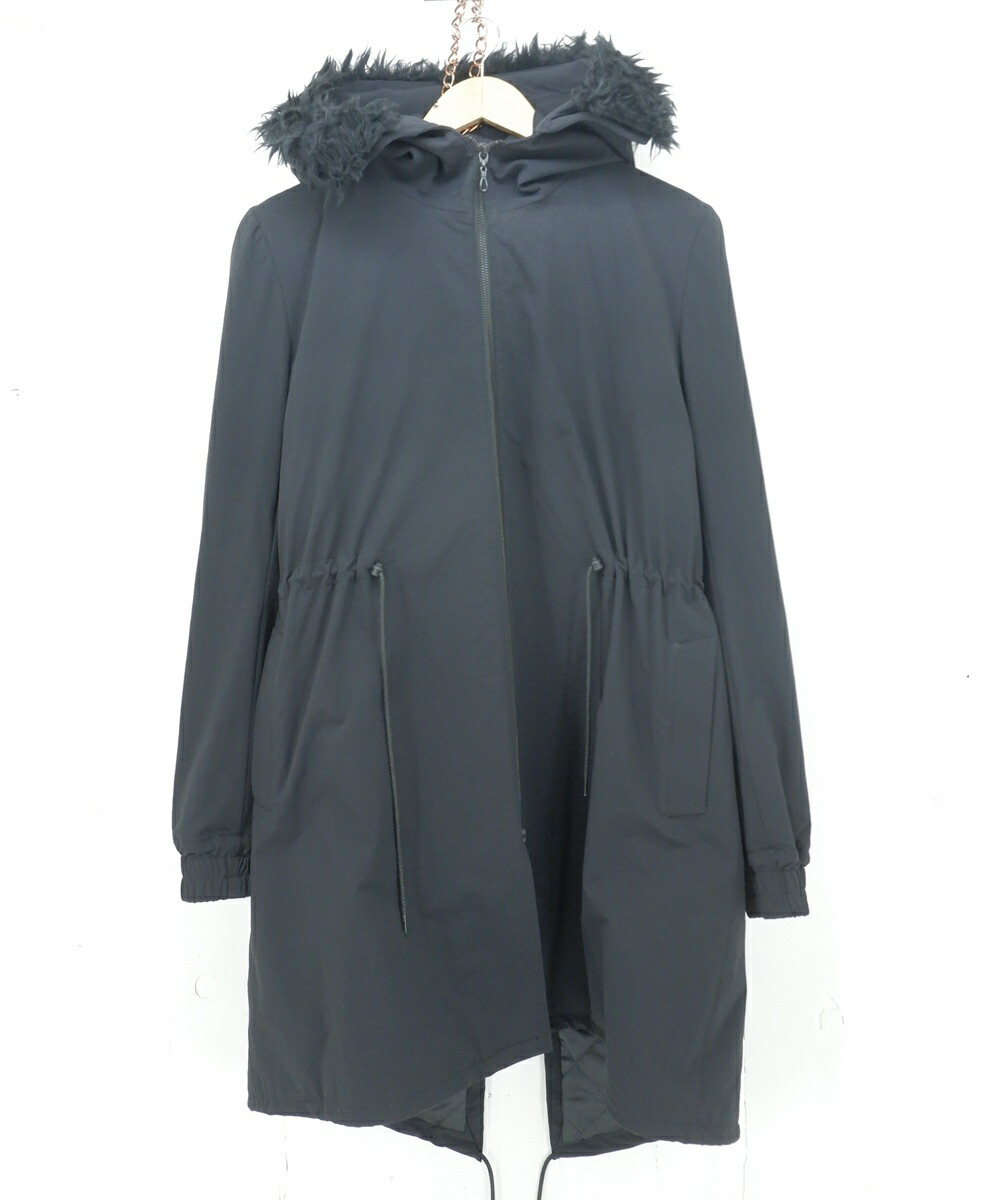 NANA kiryuyrik MODS COAT size：L ナナ キリュウキリュウ ファー モッズコート アウター ブラック KM-SKC01-905 Made in Japan