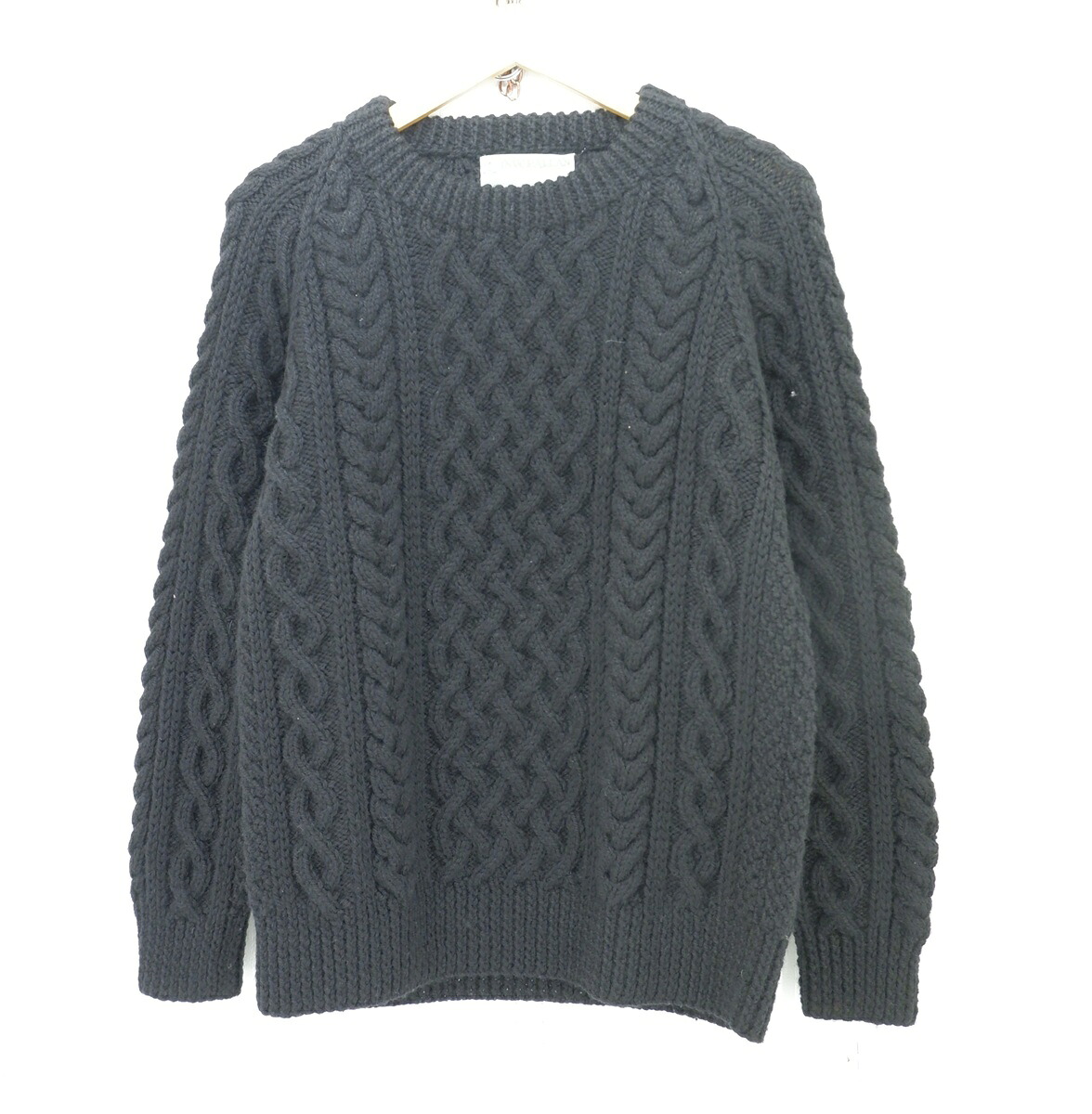 INVERALLAN CREW NECK SWEATER size：FREE インバーアラン クルーネック セーター ブラック