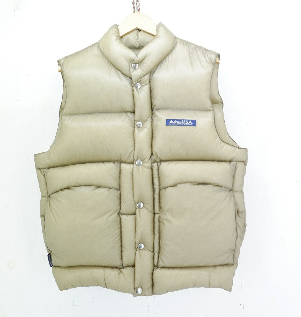 AVIREX URBAN DOWN VEST size：M アヴィレックス アーバン ダウンベスト アウター ベージュ 783-3957001