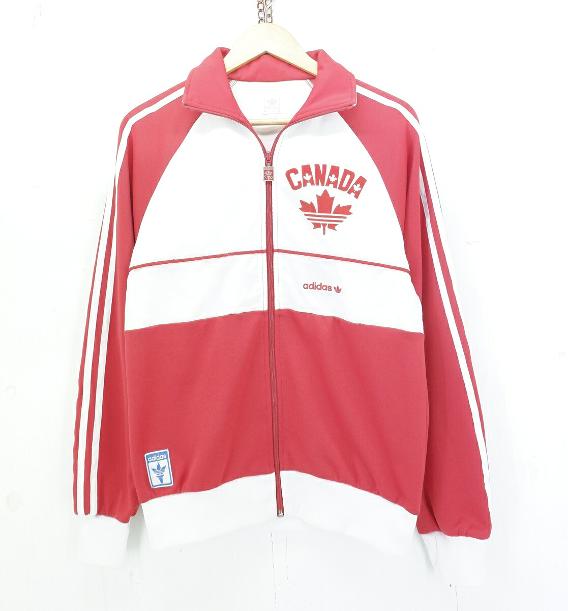 adidas Originals CANADA TRACK JACKET size：M アディダス オリジナルス カナダ代表 トラックジャケット ジャージ アウター レッド×ホワイト AK9001