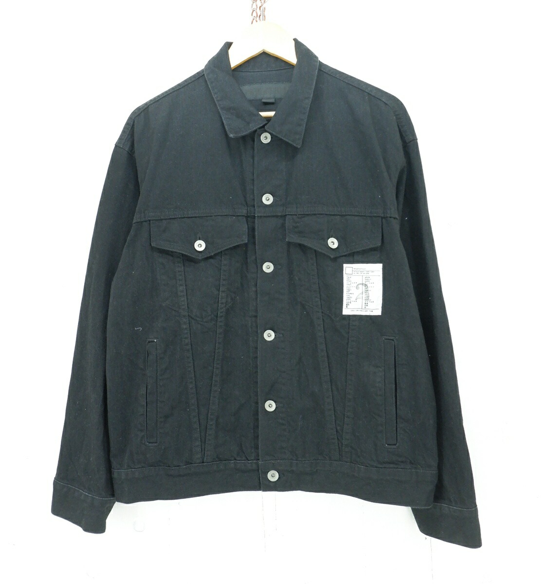 NEIGHBORHOOD 24AW BW TYPE-4 JACKET size：L ネイバーフッド 名取り草落ちこむ ジーンズ上衣 Gジャン アウター 黒いこと 242AQNH-JKM05 Made インチ Japan