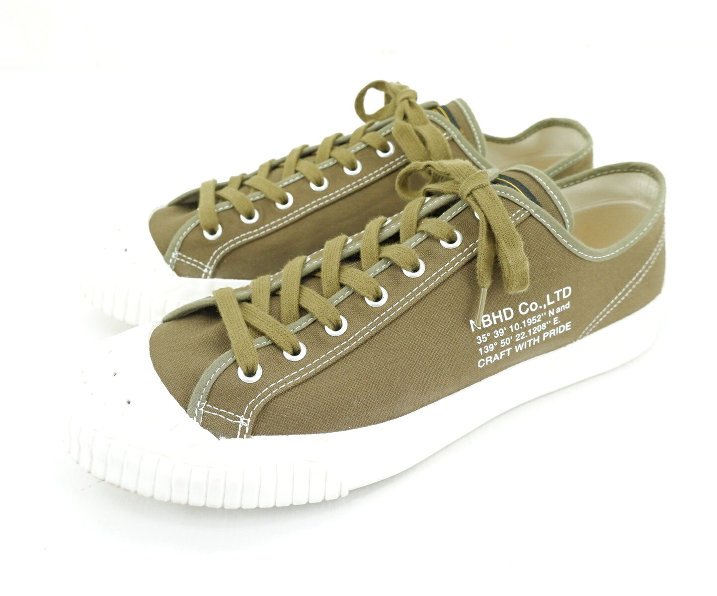 NEIGHBORHOOD 18SS G.R. / C-SNEAKER size：28cm ネイバーフッド ローカット スニーカー シューズ 靴 オリーブドラブ 181MSNH-FW01