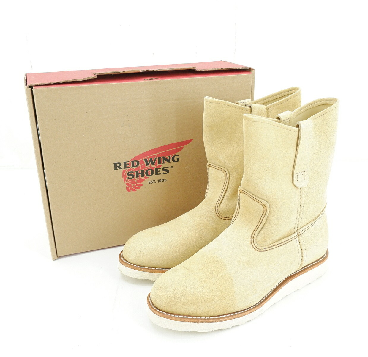 REDWING 8168 9INCH PECOS BOOTS size：27.5珊 レッドウィング ペコスブーツ ブーツ シューズ 靴 ベージュ 2025年製