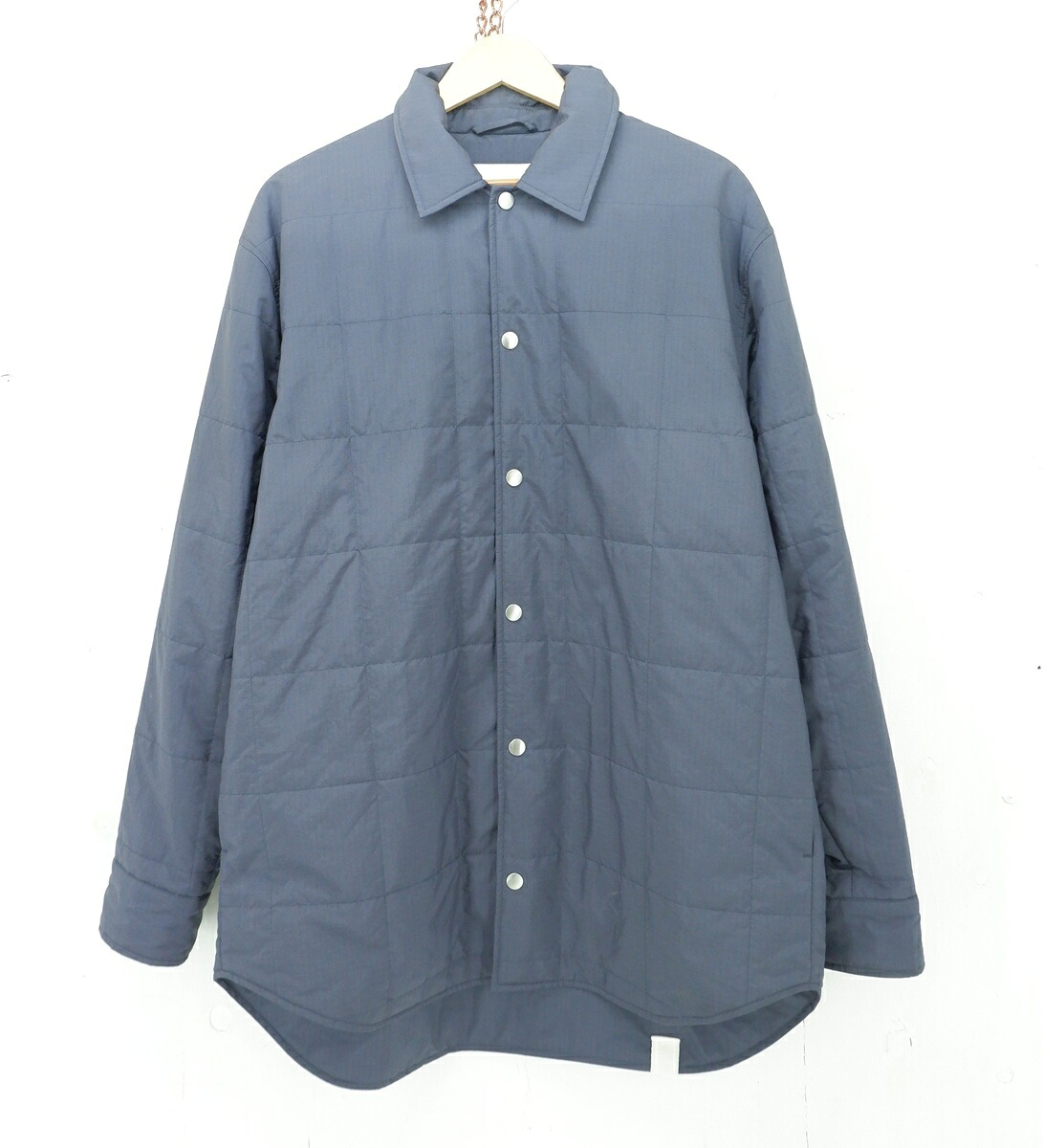 JILSANDER＋ 20SS OVERSIZE QUILTING SHIRT JACKET size：48 ジルサンダープラス 大層らしい大いさ キルティング パテッド ティーシャツ 上衣 アウター 米国海軍 JPUT420577