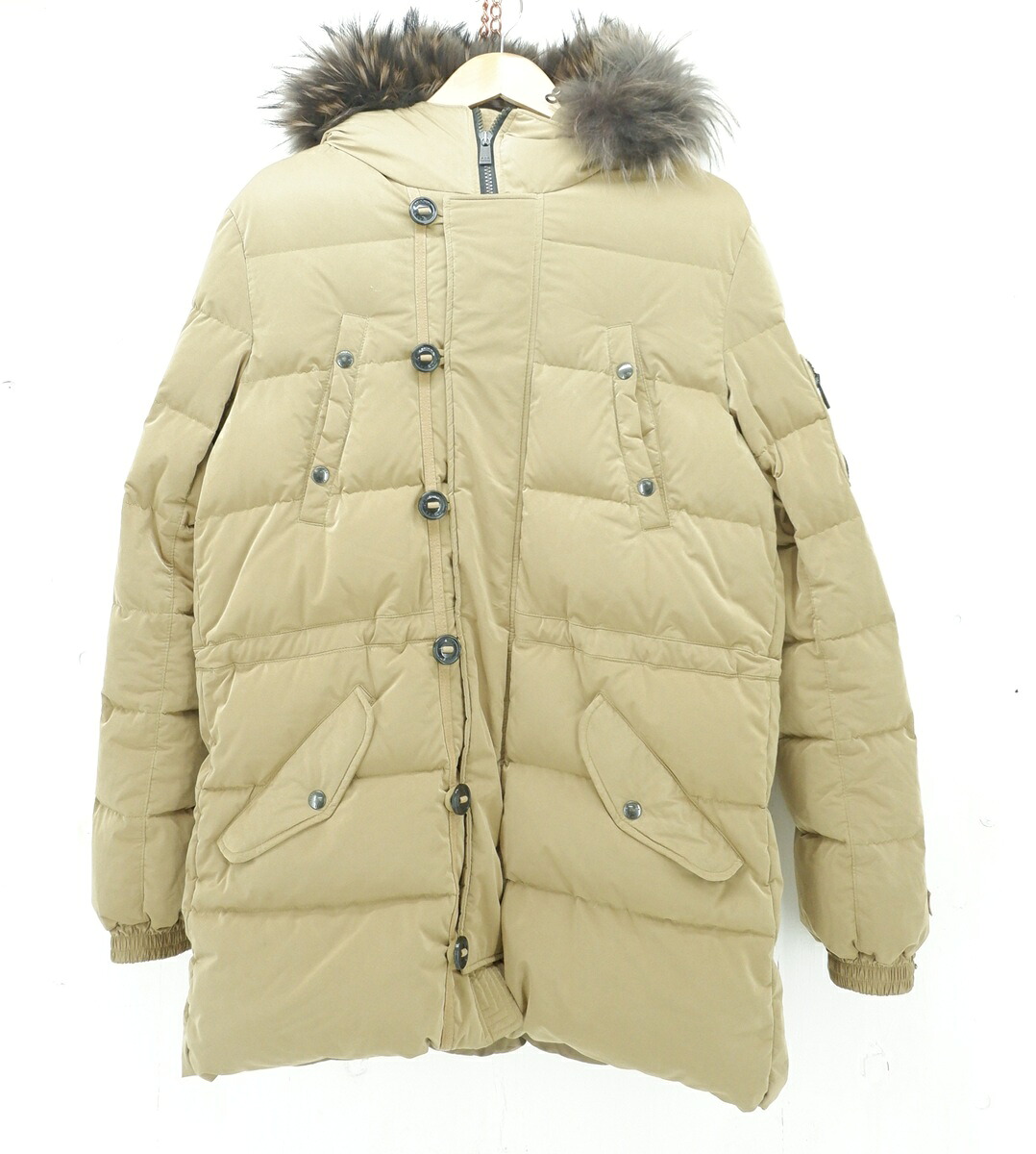 TATRAS MILITARY DOWN JACKET size：4 タトラス ミリタリー 落ちこむ上衣 アウター カーキ MTA14A4193