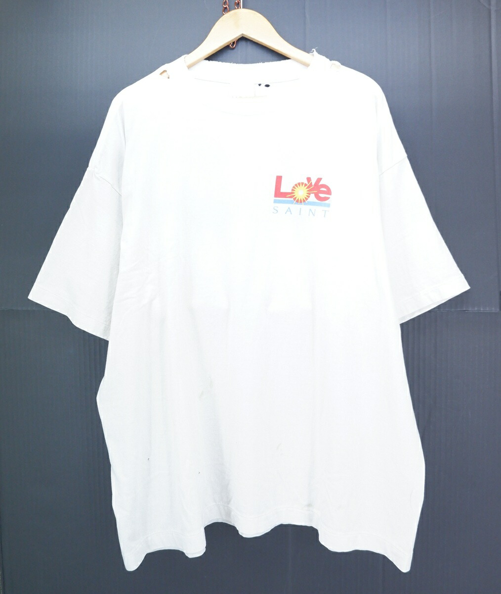 SAINT MICHAEL 25SS S/S LOVE Tee size：XXL  仙マイケル 刷り上げる 半袖ティーシャツ ヴィンテージ工業 白いこと SM-HR8-0000-024 Made インチ Japan