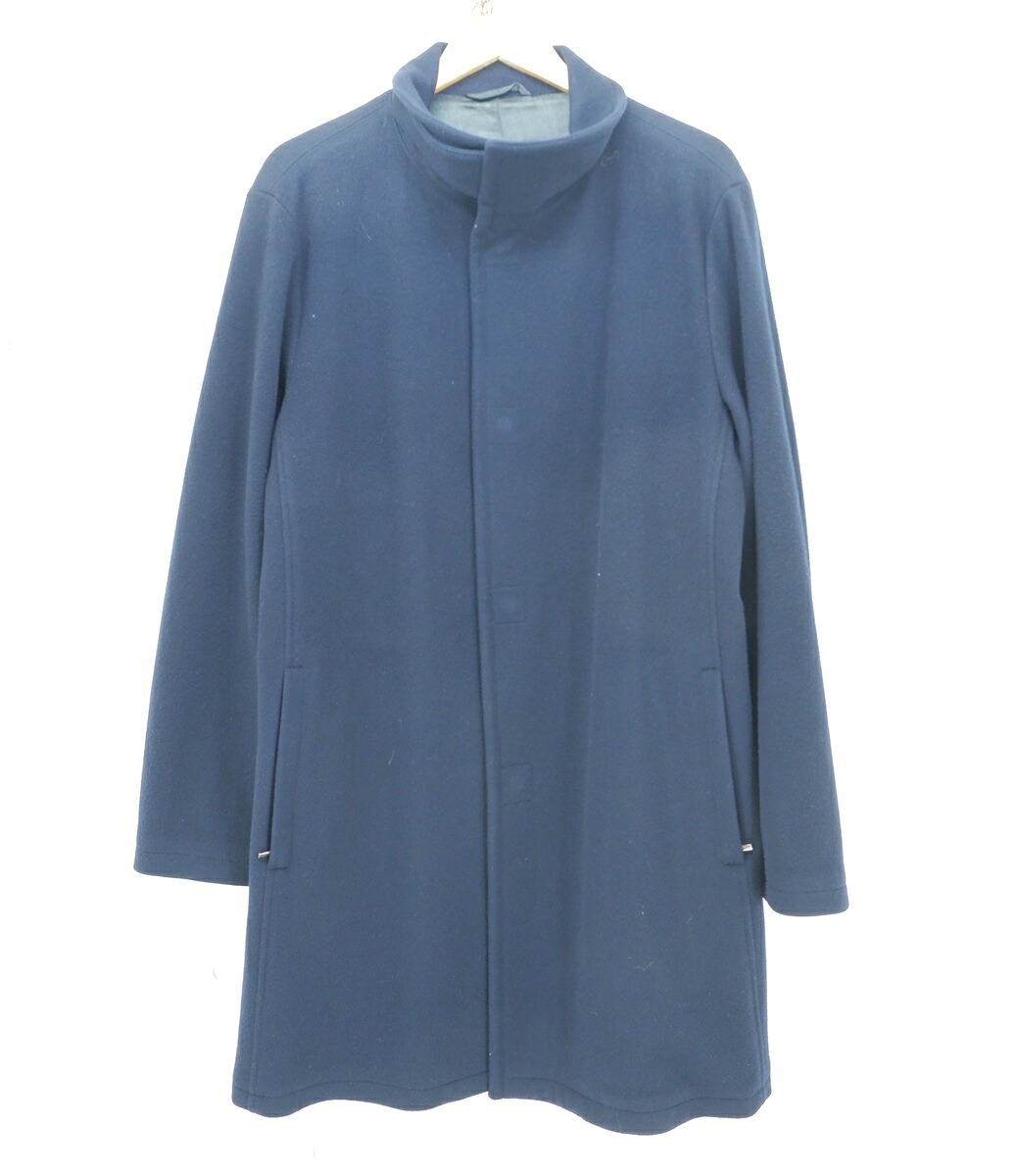 ARMANI COLLEZIONI WOOL CHESTER COAT size：52 アルマーニ コレツィオーニ 羊毛 チェスターコート アウター 米国海軍 HC2112 ジョルジオアルマーニジャパン