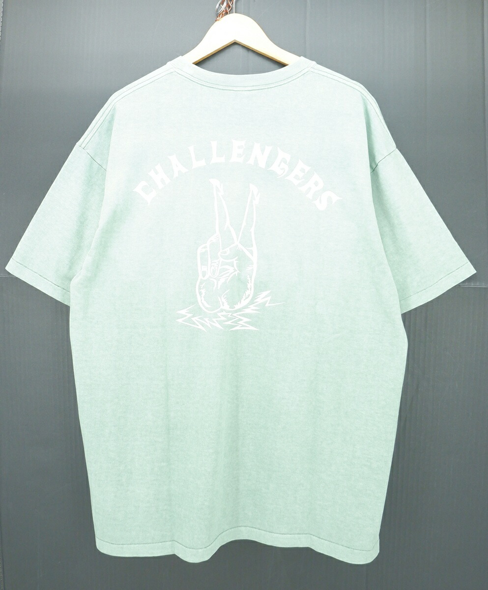 CHALLENGER 25SS S/S PIGMENT PEACE Tee size：XL チャレンジャー 天下太平 刷り上げる 半袖ティーシャツ ペパーミント緑であること CLG-TS 025-012