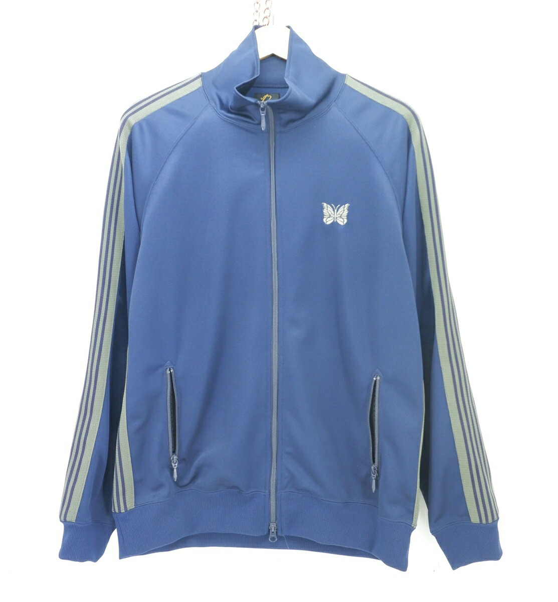 Needles TRACK JACKET size:L ニードルズ トラックジャケット ジャージ アウター ネイビー NS1600 ネペンテス Made in Japan|浪漫遊 店