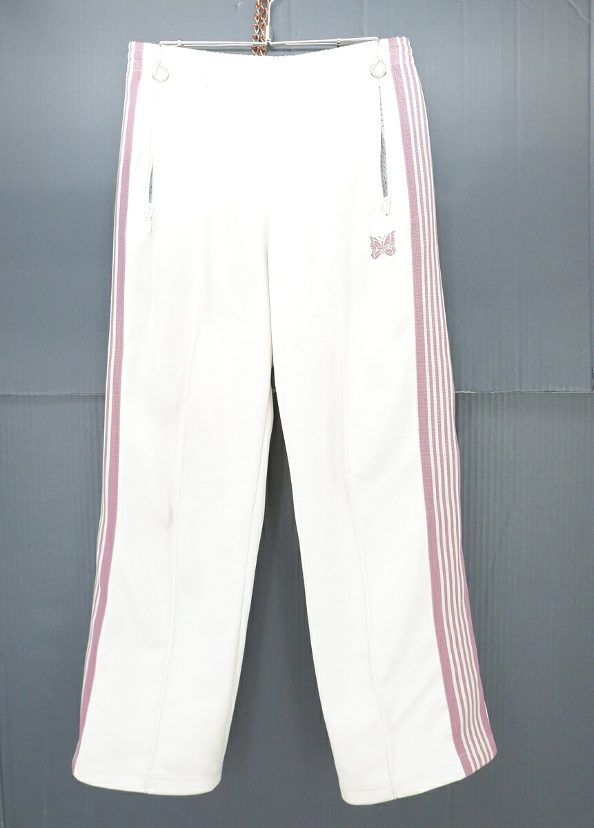 Needles TRACK PANTS size:S ニードルズ トラックパンツ ジャージ ボトムス アイボリー QV307 ネペンテス Made in Japan|浪漫遊 店