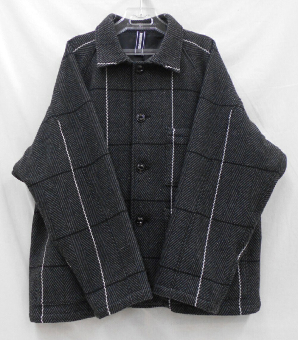 NEIGHBORHOOD/ネイバーフッド 20AWHC.COVERALL/WE-JKTヘリンボーン ウール カバーオールsize:M Black 202AQNH-JKM03|浪漫遊 店