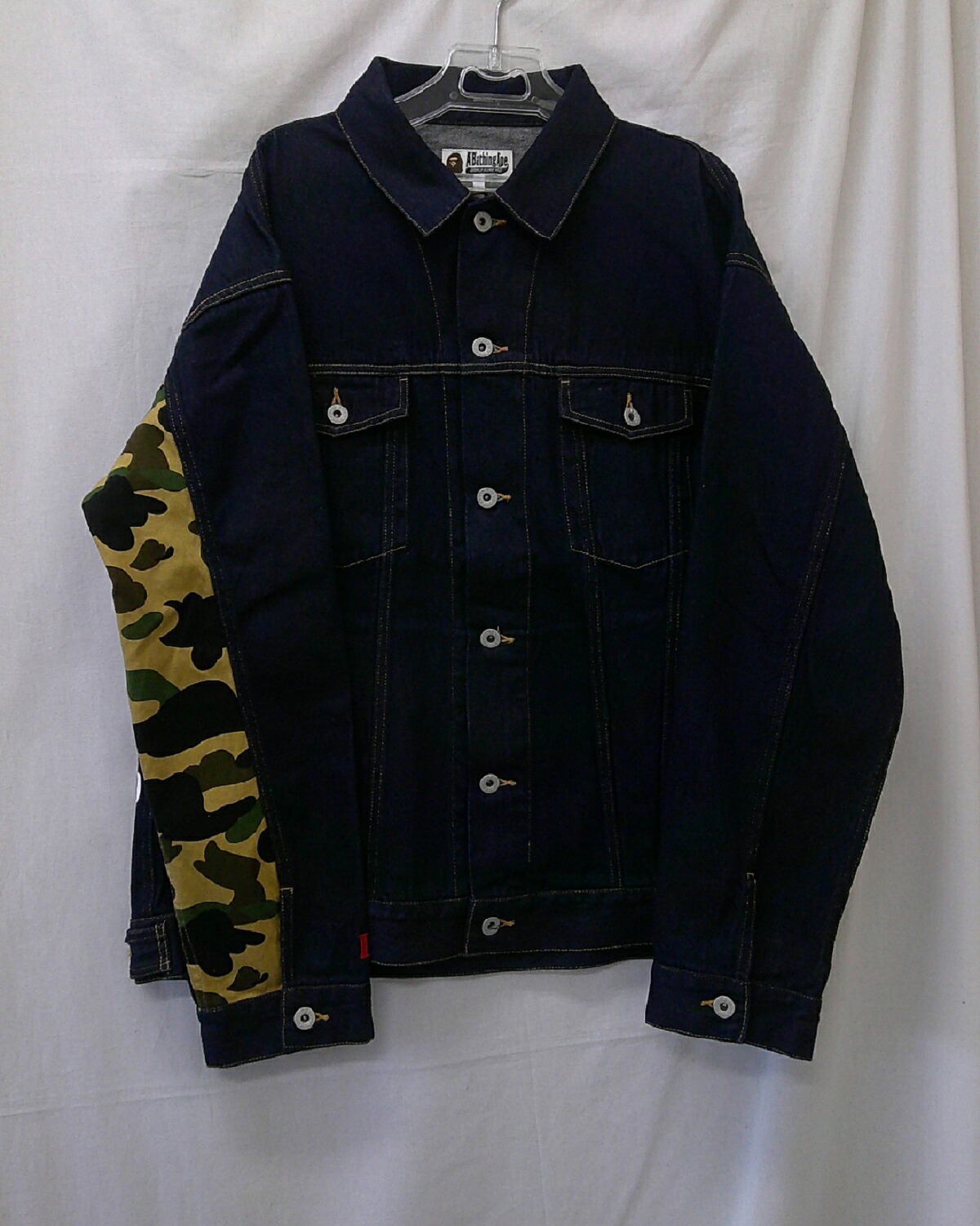 A BATHING APE/ア ベイシング エイプ MULTI MOTIF LOOSE FIT DENIM JACKET デニムジャケット size:L INDIGO