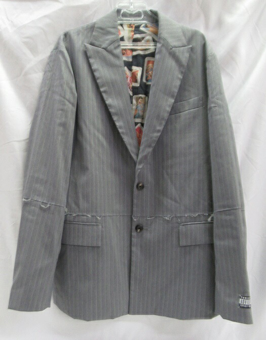 JieDa/ジェダ　21SS上下セットアップ Cut Off Tailored Jacket2Tuck Tapered Pants　日本製グレー　SIZE:2｜浪漫遊　店