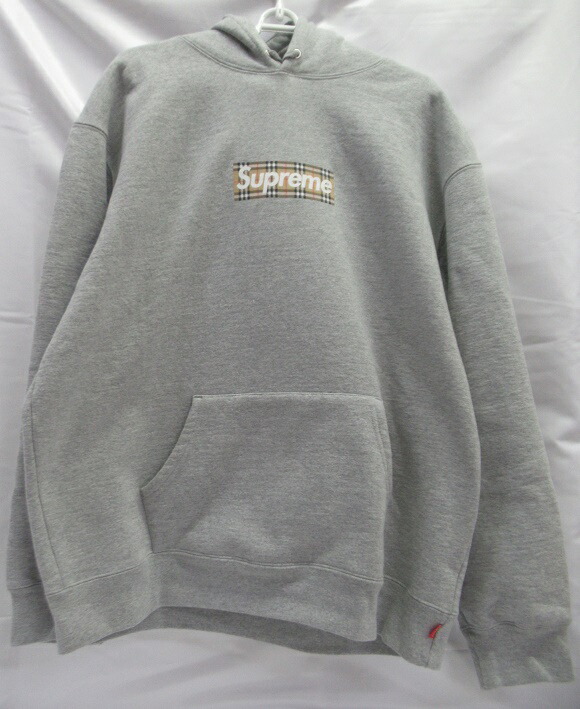 楽天市場】SUPREME 22ss BURBERRY BOX LOGO HOODED SWEATSHIRTS XL