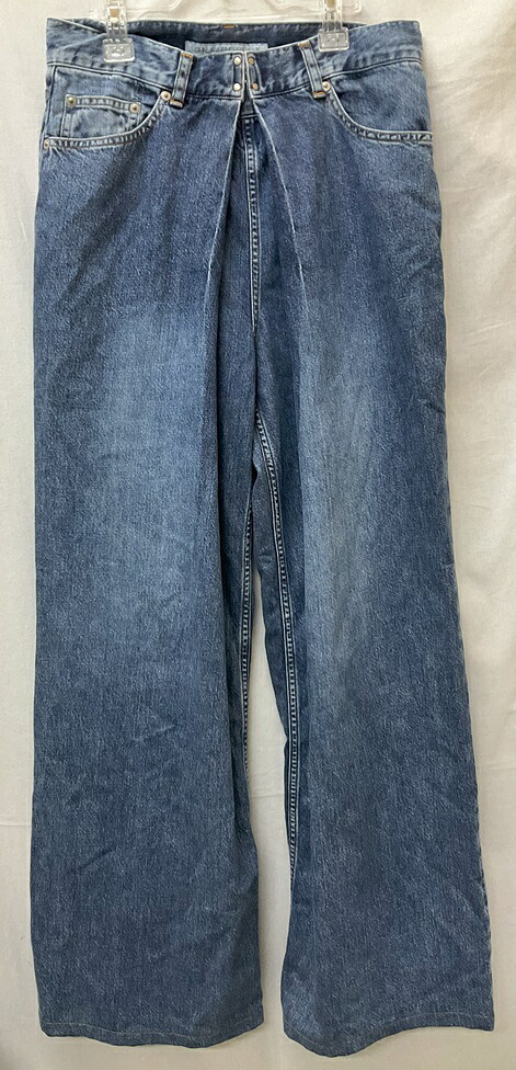 JOHN LAWRENCE SULLIVAN/ジョンローレンスサリバン Washed Denim Wide Pants ウォッシュドデニムワイドパンツ JLS-02-22 SIZE:44 インディゴ 日本製