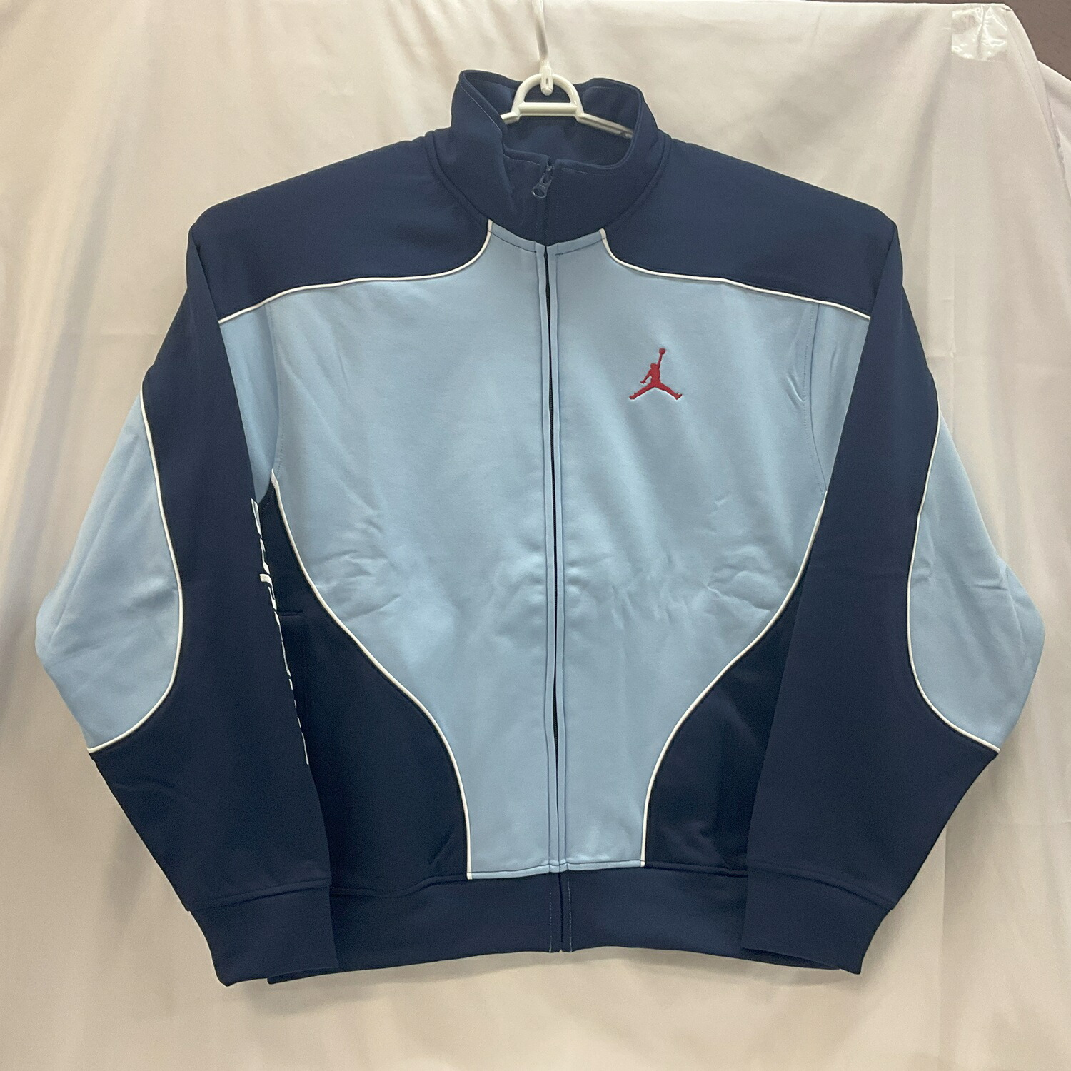 シュプリーム supreme ジョーダン　トラックジャケット 送料無料 L 水色 Supreme x Jordan Tricot Track Jacket Blue