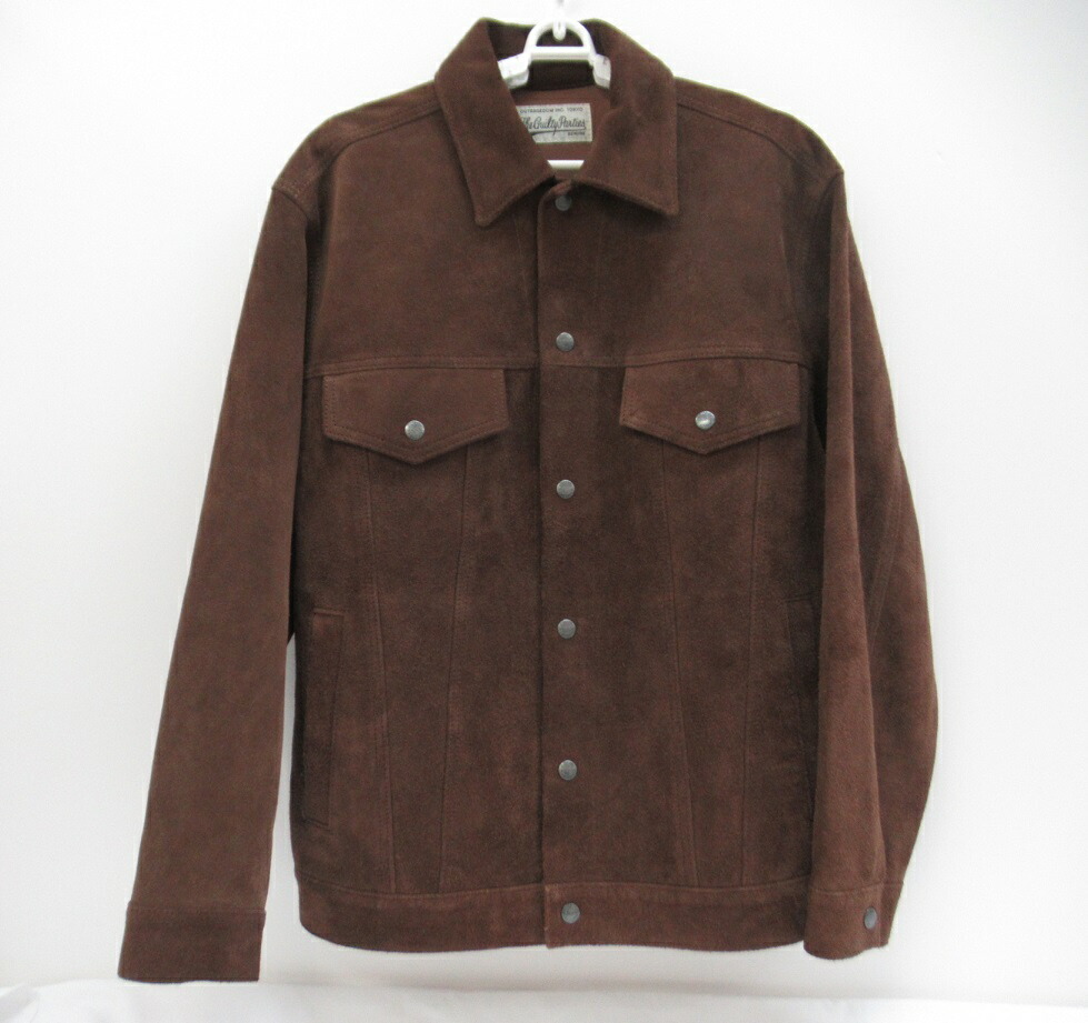 WACKO MARIA/ワコマリア 21FW SUEDE LEATHER TRUCKER JACKET スエードレザージャケット 牛皮 赤銅色SIZE:S コート・ジャケット-メンズファッション