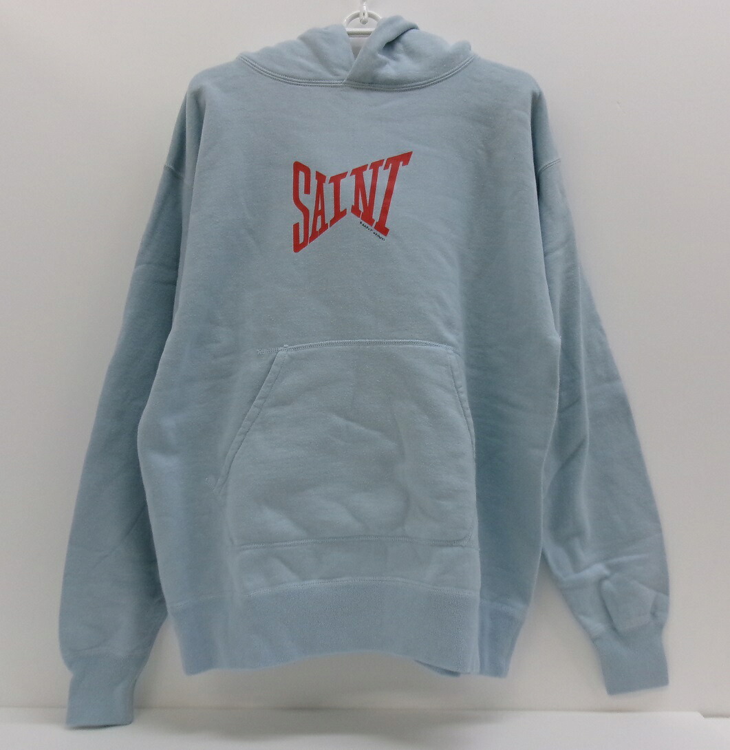 SAINT MICHAEL/セントマイケル セットアップ　スウェットパーカー　パンツ SM-S22-0000-043　ブルー系 パーカーLサイズ　パンツMサイズ