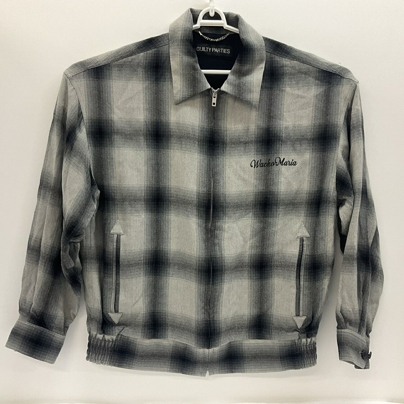 WACKO MARIA/ワコマリア OMBRE CHECK 50's JACKET チェックジャケット SIZE:L ブラック|浪漫遊 店