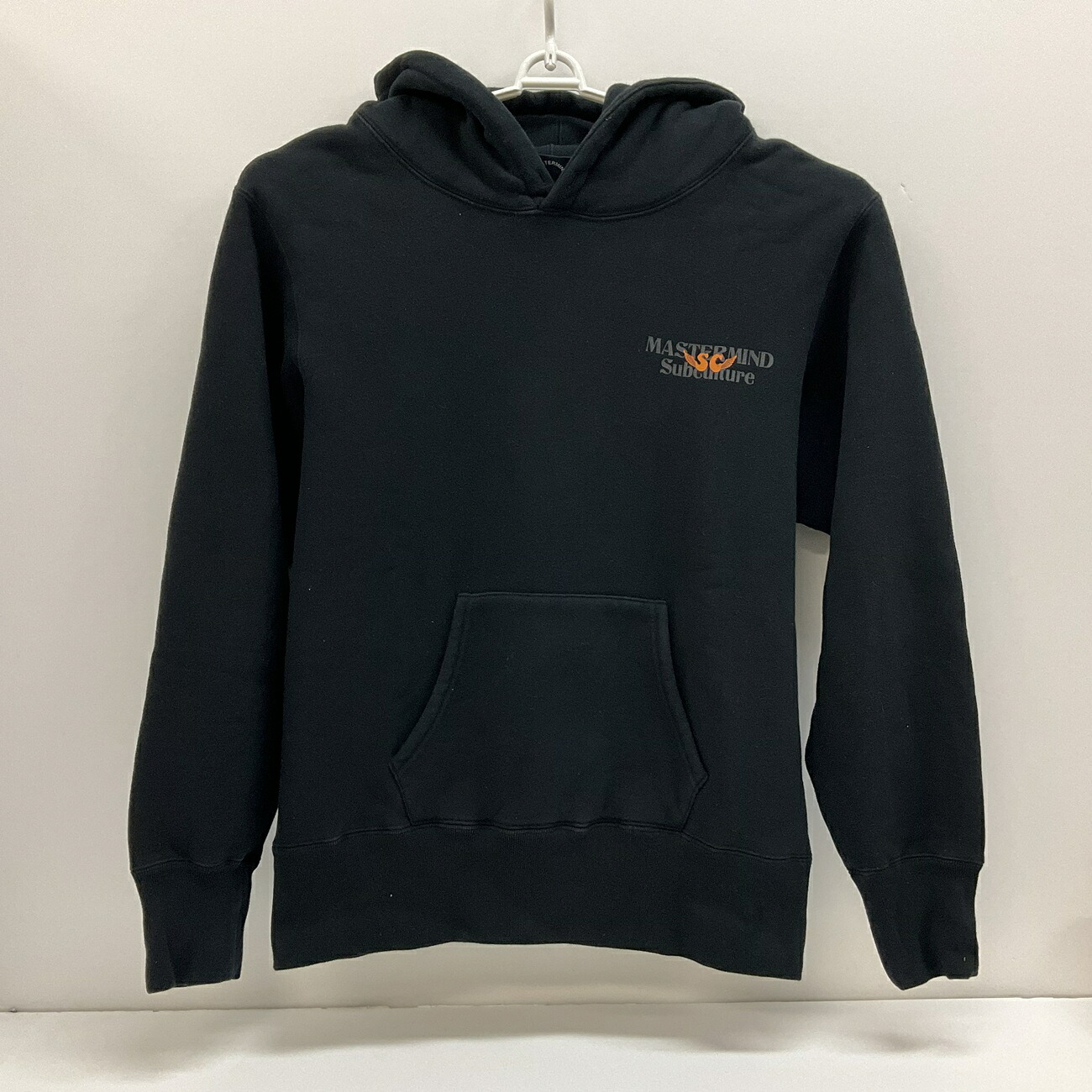 Subcalture × MASTERMIND /サブカルチャー×マスターマインド コラボ WORLD HOODIE SCTP-CLM02 SIZE:1 ブラック 日本製