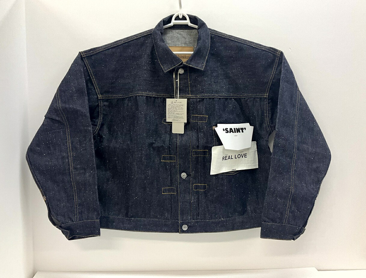 SAINT MICHAEL×BerBerJin /仙マイケル×ベルベルジン BBJ_DENIM JACKET ジーンズ上衣 SM-MK8-0000-C45  SIZE:48 インディゴ 未当てはめる