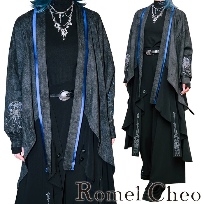 楽天市場】RomelCheo ダークナイト刺繍ケープコート マント