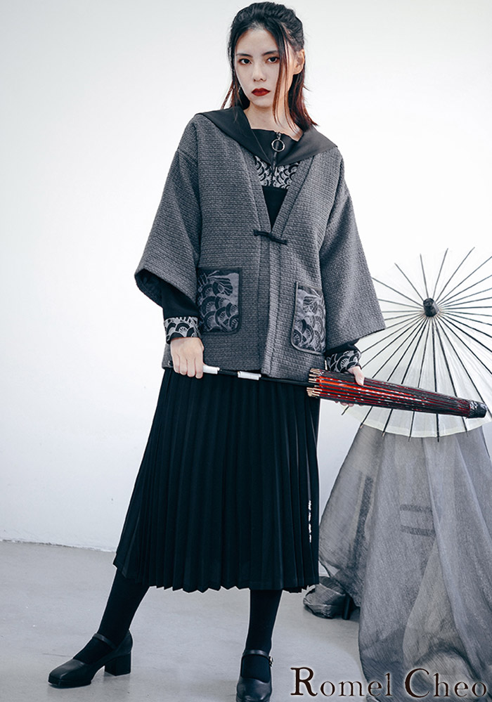 楽天市場 送料無料 Romelcheo 文字入りシンプル黒スカート ギャザースカート タックスカート モントーン ロングスカート 和テイスト 和風 アジアン エスニック モダン 原宿系 青文字系 韓国 レディース ファッション カジュアル ロメルチェオ Romelcheo