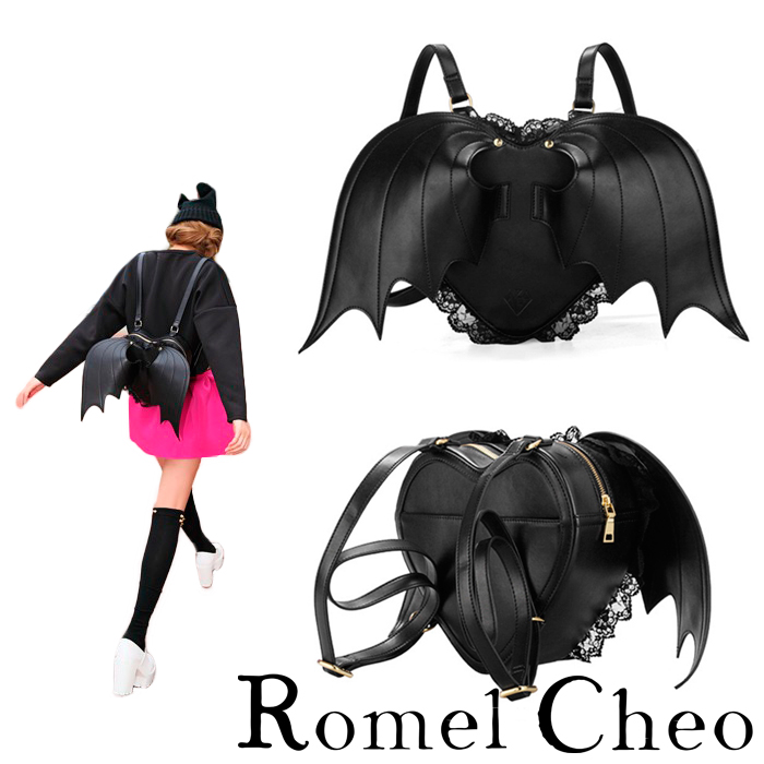 楽天市場】RomelCheo ロック ハート 小悪魔 リュック 鞄 カバン