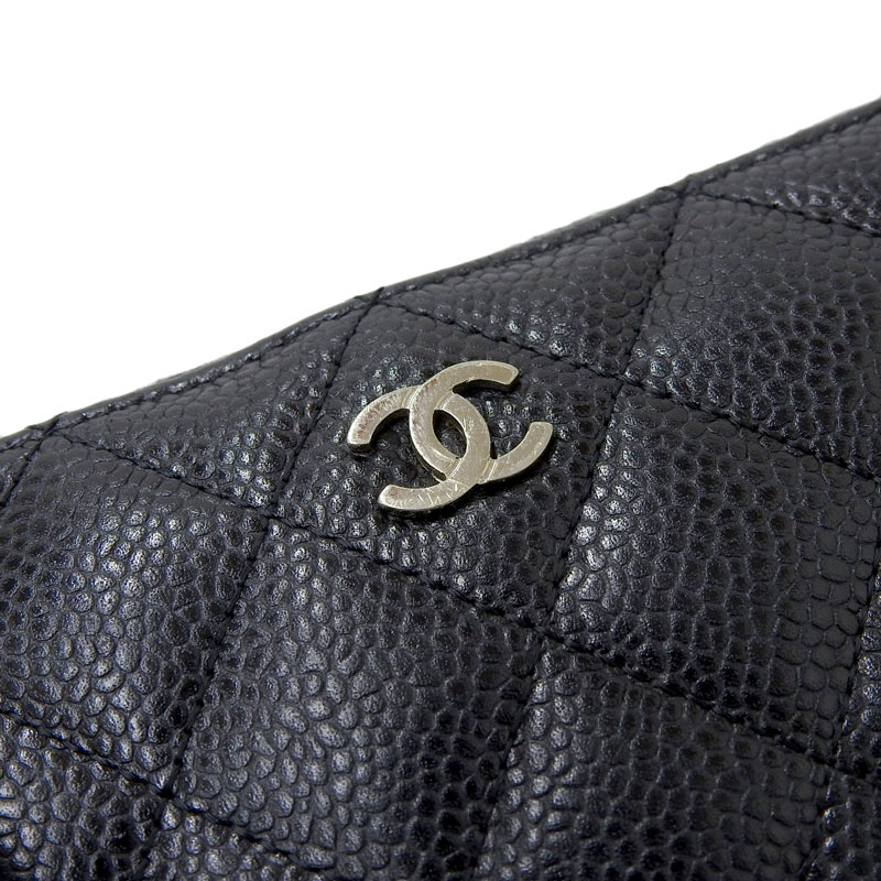 独特の上品 シャネル CHANEL マトラッセ 長財布 ラウンドファスナー