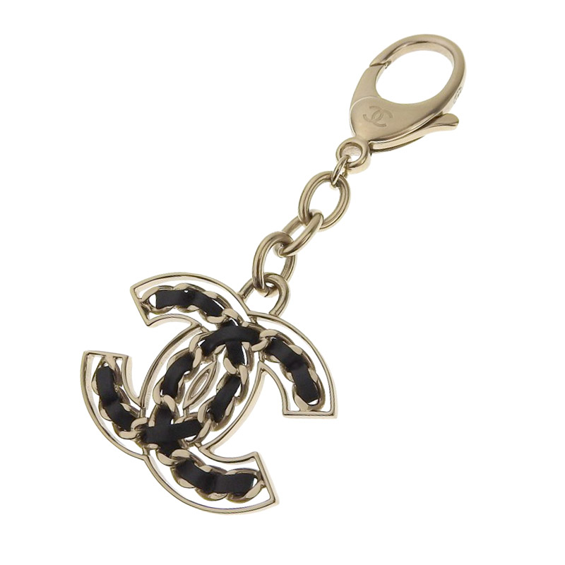 72%OFF!】 シャネル CHANEL バッグチャーム キーホルダー ブラック