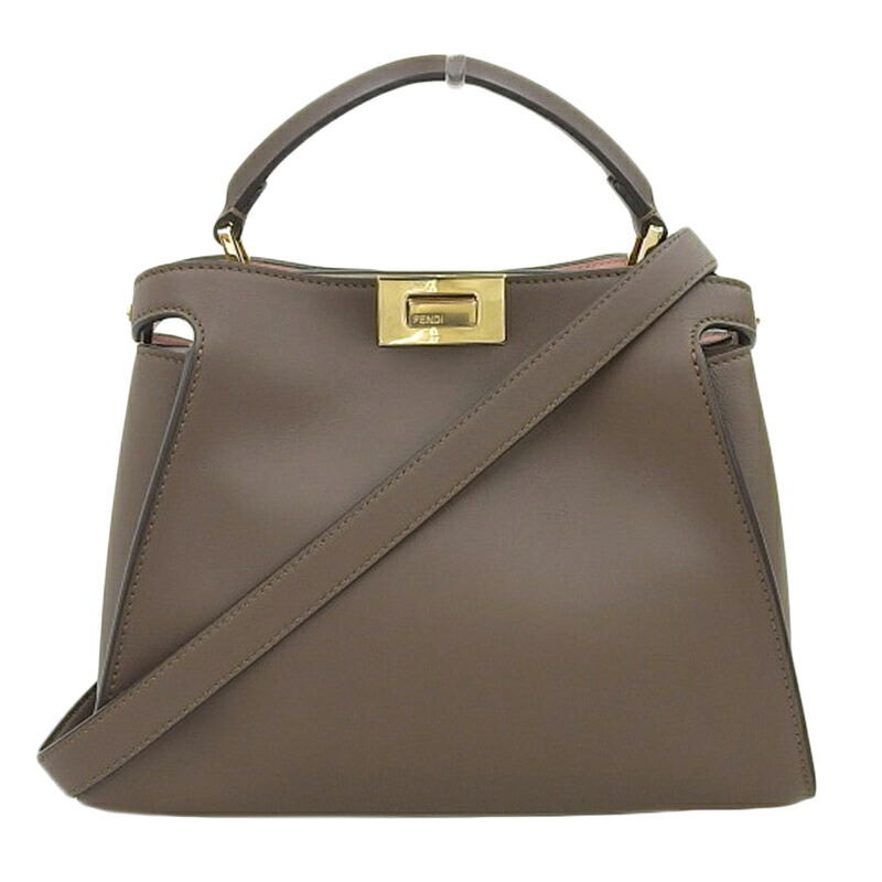 FENDI 2WAYバッグ セレリア レザー ピーカブー エッセンシャリー 茶 楽天市場】【中古】 フェンディFENDI ピーカブーエッセン