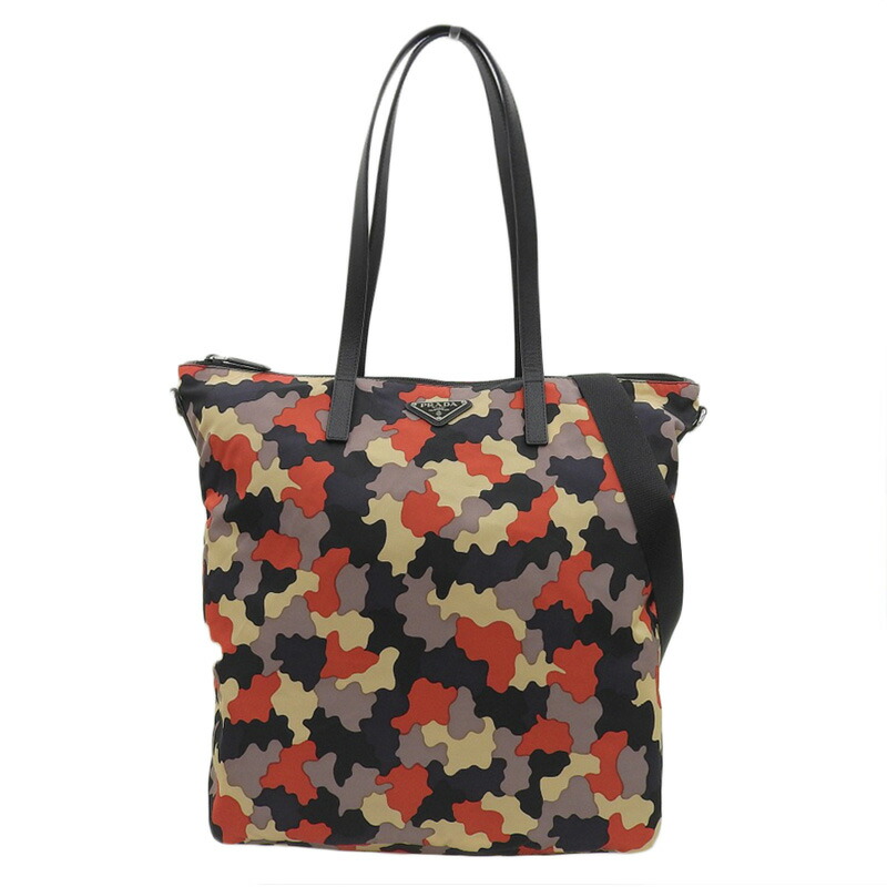 【楽天市場】【中古】 プラダ PRADA 2WAYバッグ ショルダーバッグ トートバッグ ナイロン/レザー マルチカラー 新入荷 OB2015 ...