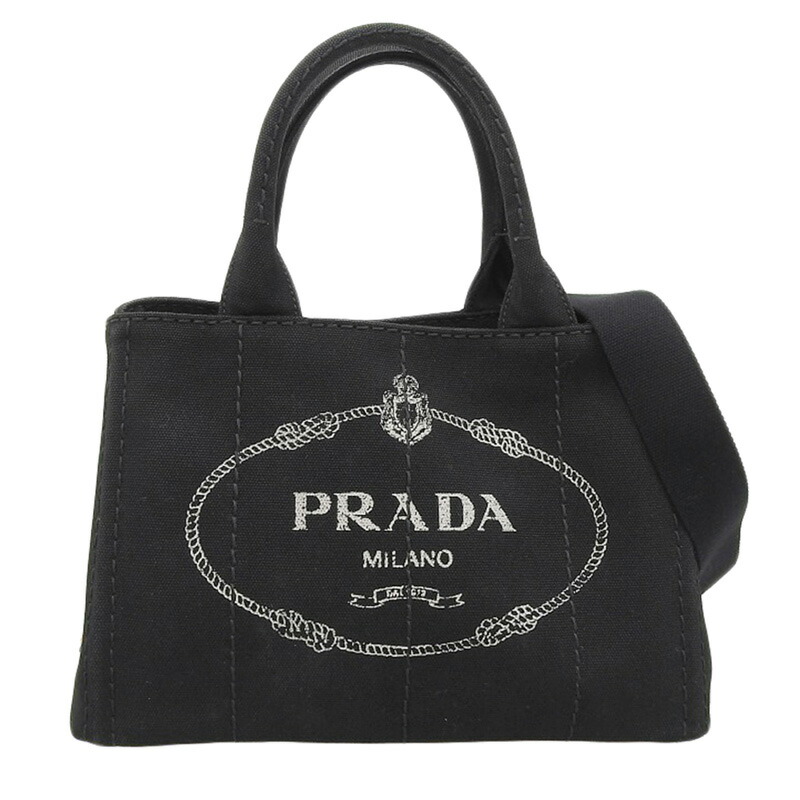 ◆プラダ◆キャンバストートバッグ◆ロゴ刺しゅう◆ナチュラル◆ PRADA - プラダ PRADA トートバッグ カナパ CANAPA キャンバス