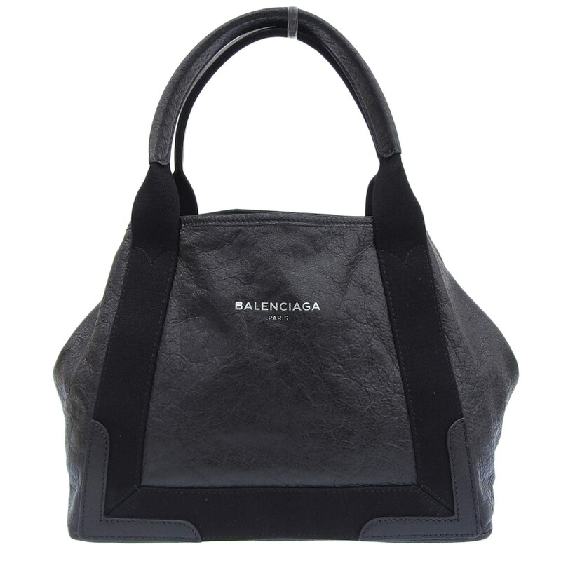 中古】バレンシアガ ネイビーカバス トートバッグ ハンドバッグ S BALENCIAGA バレンシアガ バッグ トートバッグ BLANCIAGA